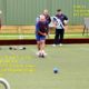 Max Mannic gets on with the job while TMac puts a hex on the opposing skip's bowls - Pak 1 verses Keysborough 1 - Round 12 13 Feb 2022