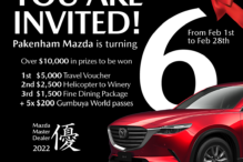 Pakenham Bowls Club you are invited. Pakenham Mazda is turning 6 from Feb 1st to Feb 28th. Over $10k worth of prizes to be won. 1st $5,000 Travel Voucher, 2nd $2,500 Helicopter to Winery, 3rd $1,500 Fine dining package. Plus 5 X $200 Gumbya World passes.
