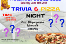 PBC Saturday 15th June 2024, Trivia & Pizza Night. Time 6:30pm Contact Gail Bowman on 0400 120 254